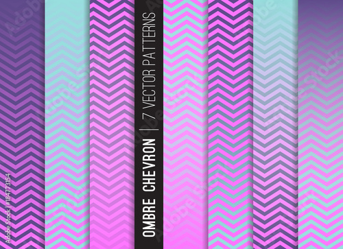 Holographic Ombre Chevron V...