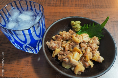 地鶏の炭火焼