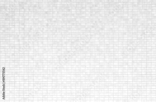 White brick tile wall or White tile floor seamless background and texture..