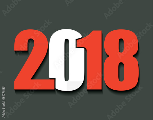 2018 Happy New Year or Christmas Background 