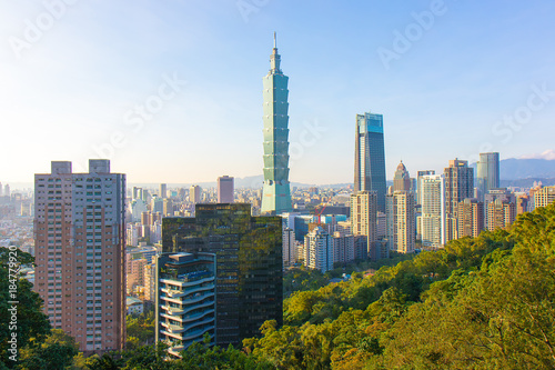 Taipei with Taipei 101 Skyscraper