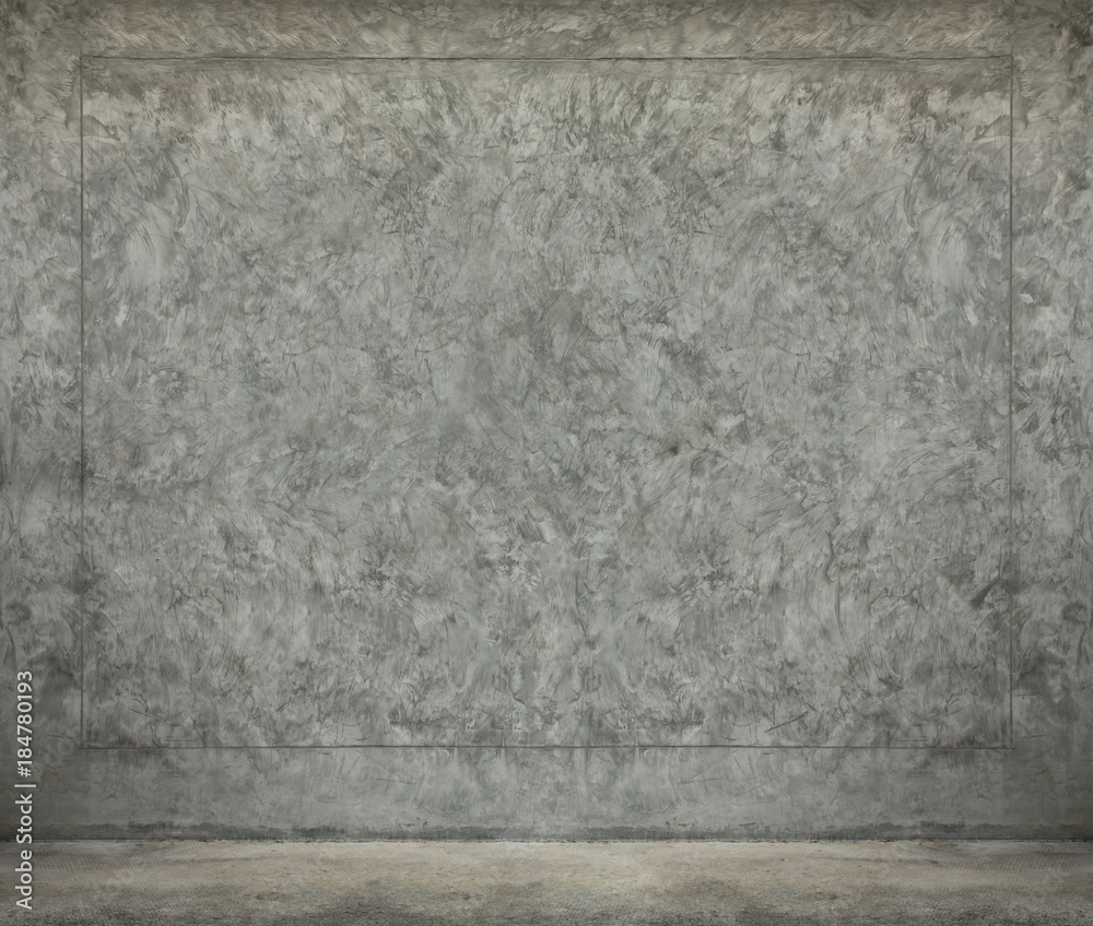 Old empty grunge room with concrete wall, interior background Old empty grunge room with concrete wall, interior background