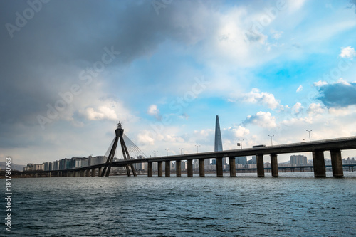 Wallpaper Mural Landscape of Han River in Seoul. Torontodigital.ca