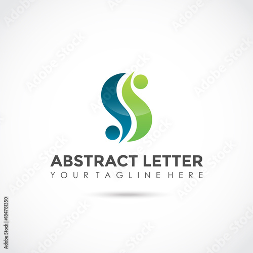 Abstract Letter S Logo Design. Vector Illustrator Eps. 10