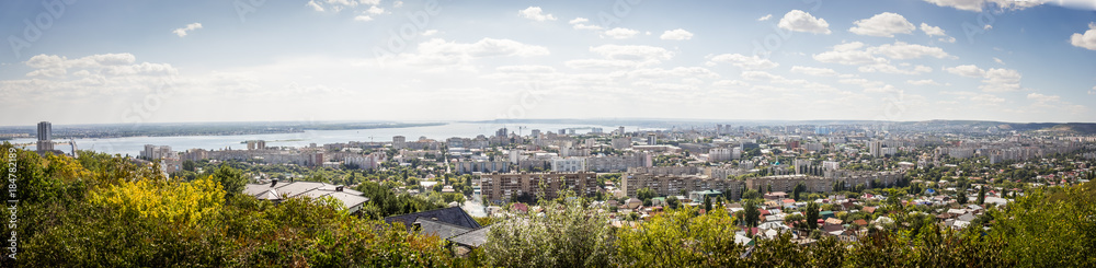 panorama of the city of Saratov