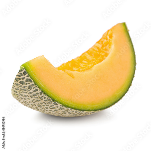 Cantaloupe melon isolated on a white background