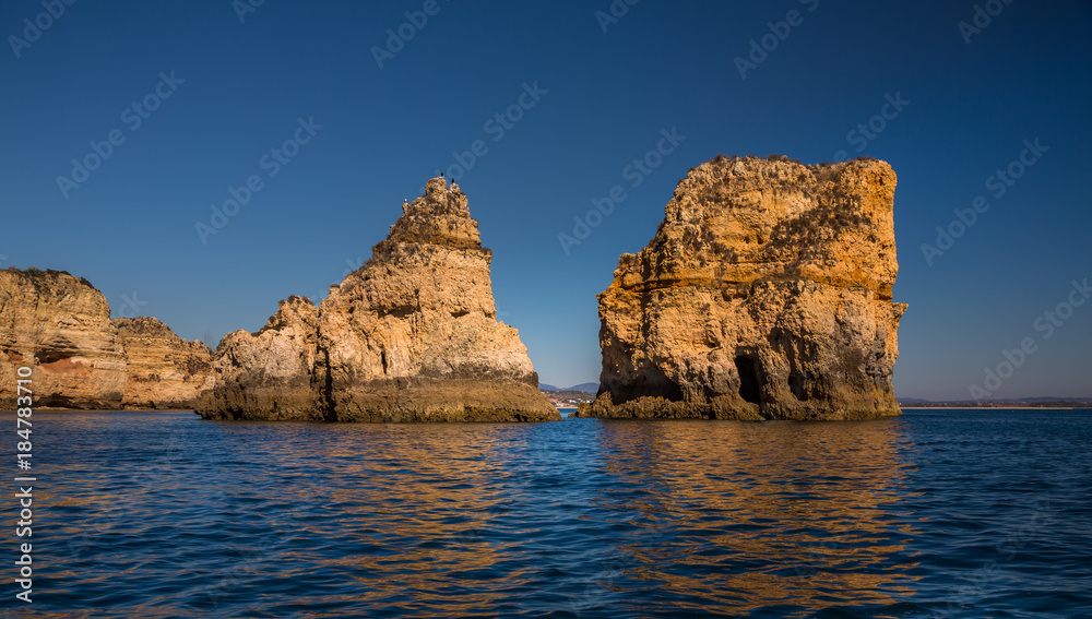 Lagos Caves and Seashore. Exposure done in a boat tour in the Lagos seashore, Algarve, Portugal. Lagos Caves and Seashore. Exposure done in a boat tour in the Lagos seashore, Algarve, Portugal.