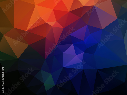 dark orange blue geometric background