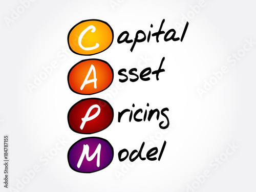 CAPM – Capital Asset Pricing Model acronym, business concept background
