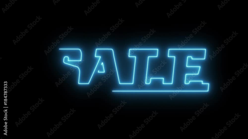 blue laser neon SALE text with shiny light optical flares animation on black background - new quality retro vintage disco dance motion joyful advertisement commercial video footage loop design blue laser neon SALE text with shiny light optical flares animation on black background - new quality retro vintage disco dance motion joyful advertisement commercial video footage loop design