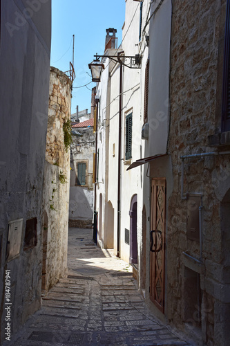 Italy  Puglia  Conversano  alleys  houses and streets of the historic center