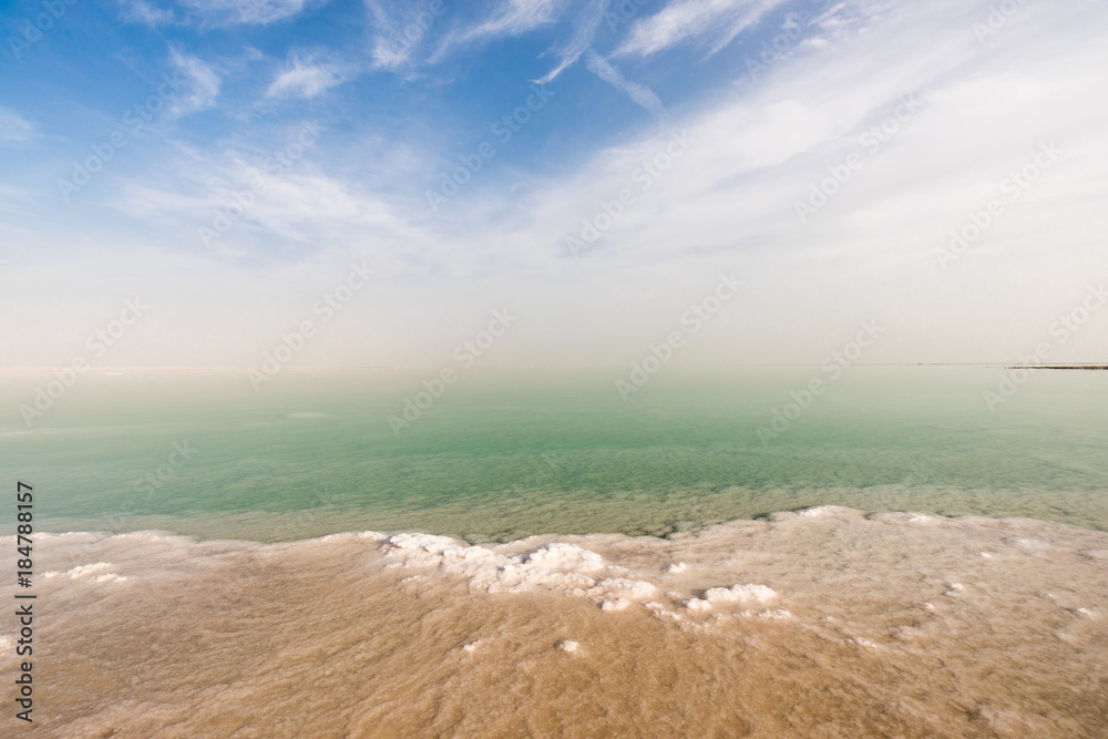 Salt crystals structures at the shore of the Dead Sea in Israel Salt crystals structures at the shore of the Dead Sea in Israel