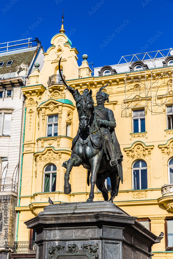 Statue Of Ban Jelacic - Zagreb, Croatia