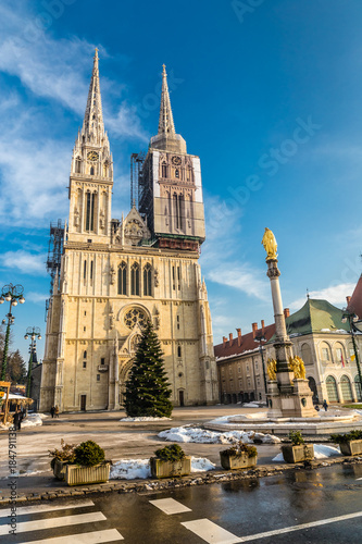 Fototapeta Naklejka Na Ścianę i Meble -  Cathedral - Zagreb, Croatia, Europe
