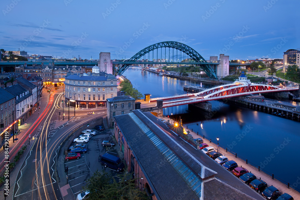 Obraz premium Newcastle at night