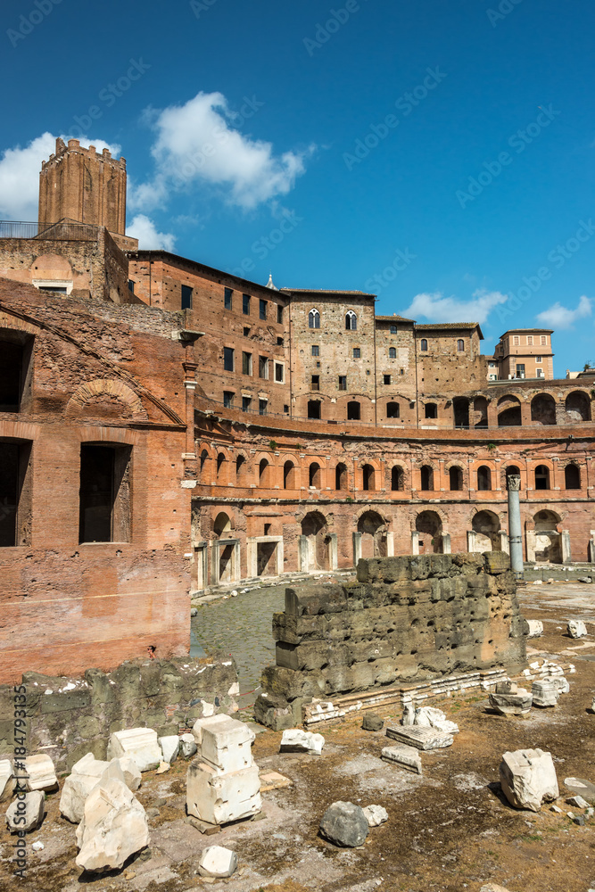 Obraz premium Trajansmärkte und Trajansforum