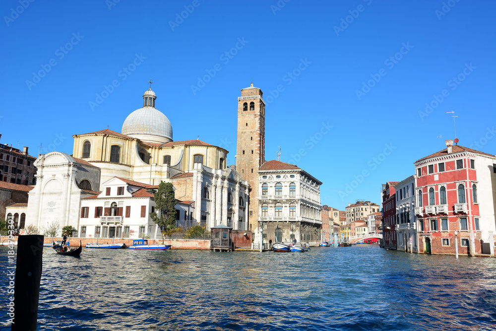 The Grand Canal in the Cannaregio district in Venice