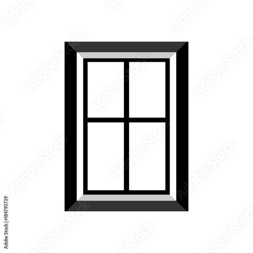 Window icon. Vector Illustration