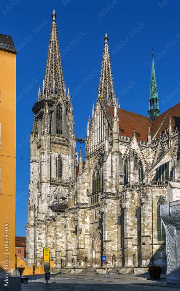 Fototapeta premium St. Peter's Cathedral, Regensburg, Germany