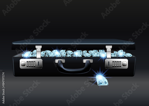 diamant - mallette - richesse - argent - crime - riche - criminalité - cambrioler, cambriolage, hold up