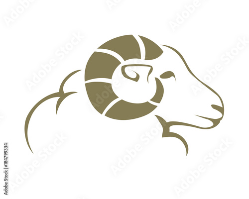 Modern Charismatic Goat Logo