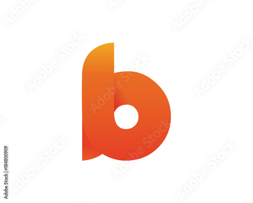 Modern Flaming Passionate Round Corporate B Letter Logo Symbol 