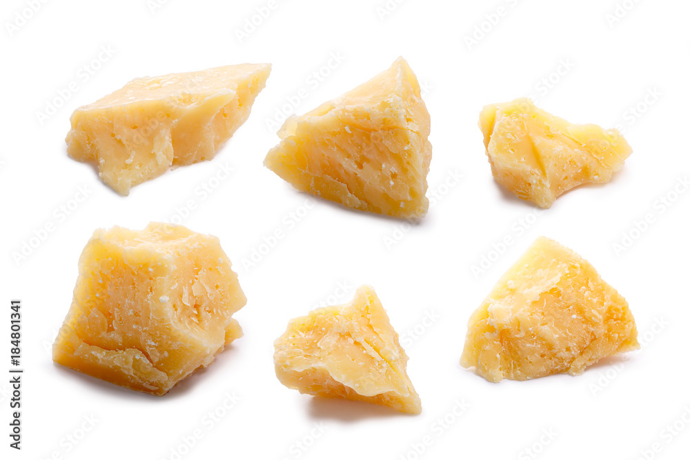 Parmesan cheese pieces, paths Parmesan cheese pieces, paths