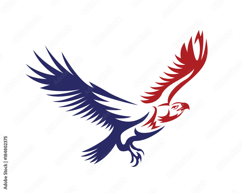 Obraz premium American Patriotic Eagle Special Force Logo