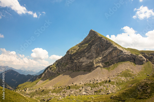 Mountain scenery in the Pyrenees.Landscape