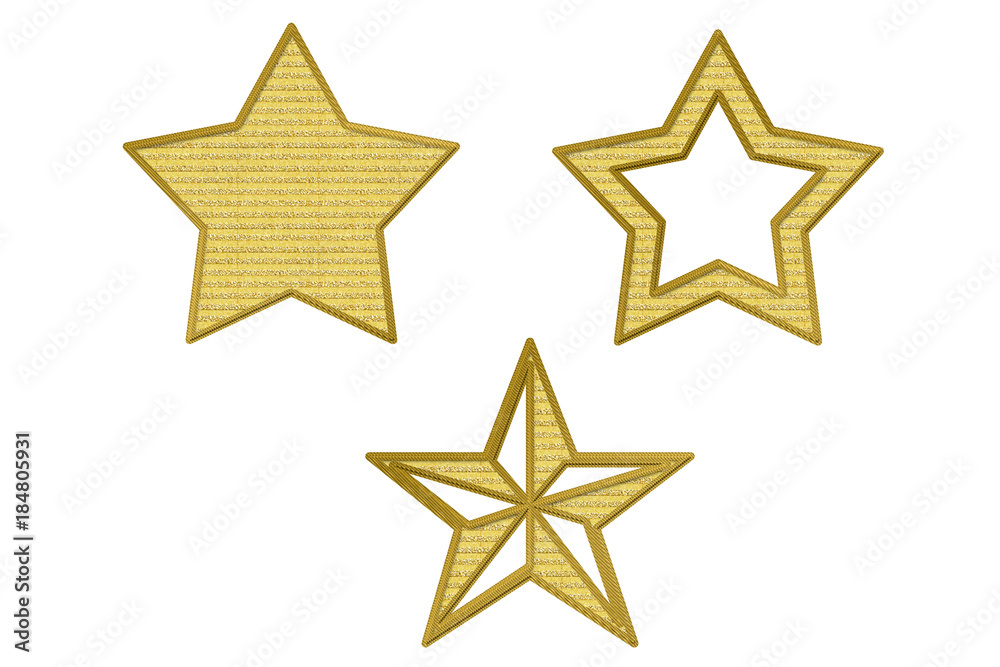 Estrellas doradas de navidad. Estrellas doradas de navidad.