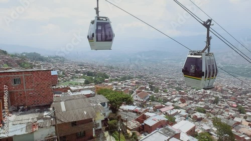 Aerial Medellin Metro Cable 05