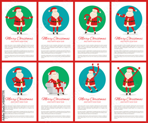 Merry Christmas Big Collection Vector Illustration