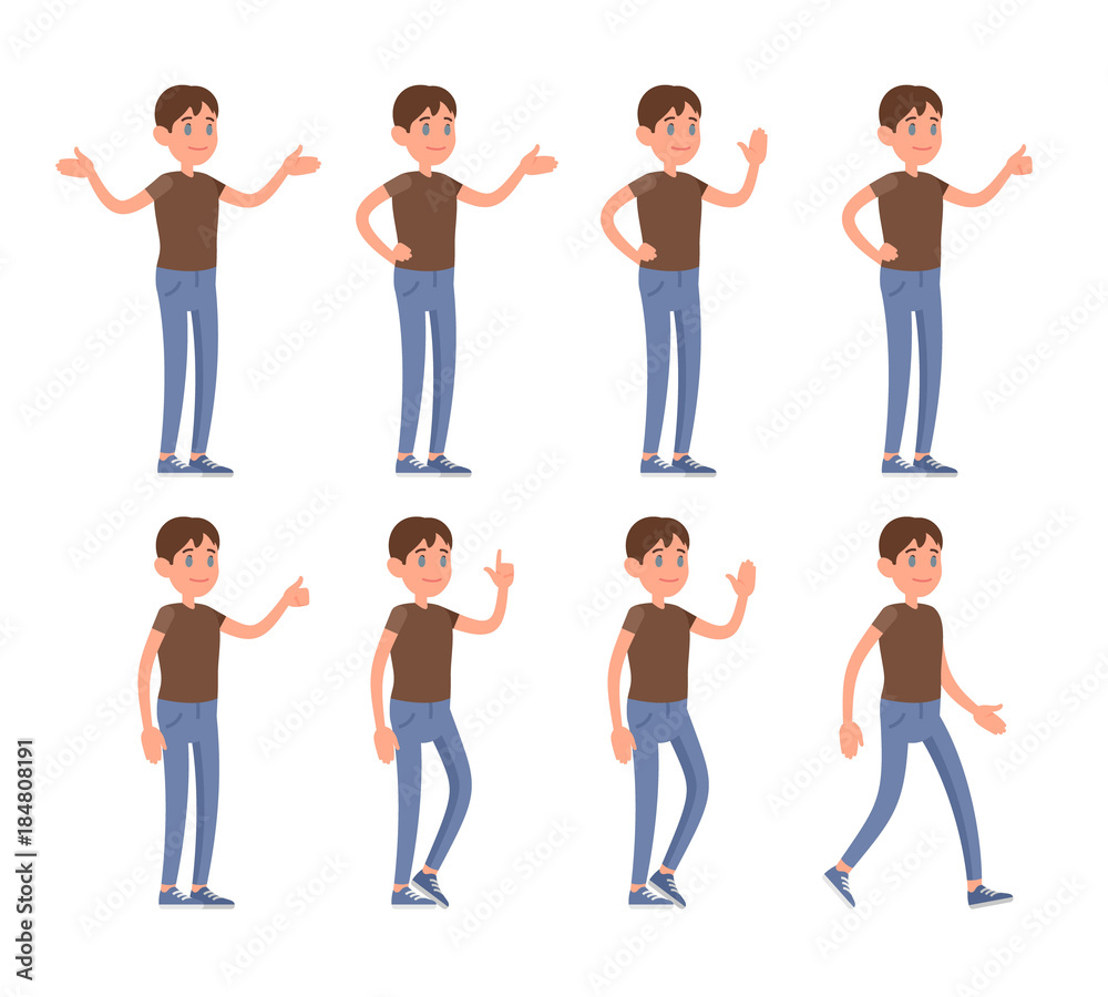 Different Poses Vector Stock Photos and Images - 123RF