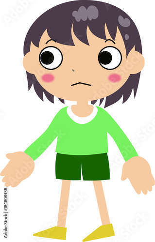 green shirt child walk
