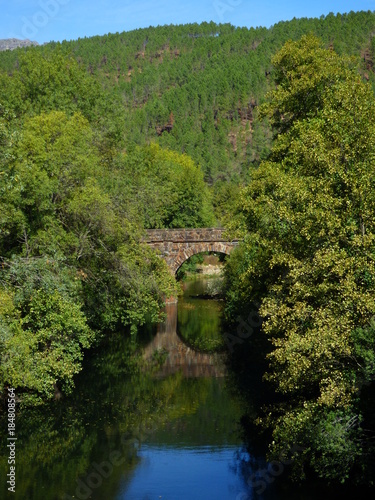 Riomalo de Abajo. Pueblo de Las Hurdes, en la provincia de Cáceres, Comunidad Autónoma de Extremadura (España)