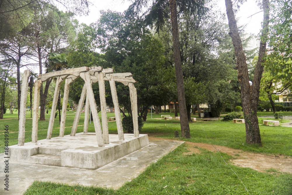 Fototapeta premium Tirana the capitol of Albania