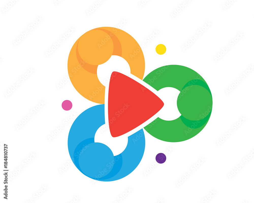 Modern Children Creative Video Channel Education Logo Modern Children Creative Video Channel Education Logo