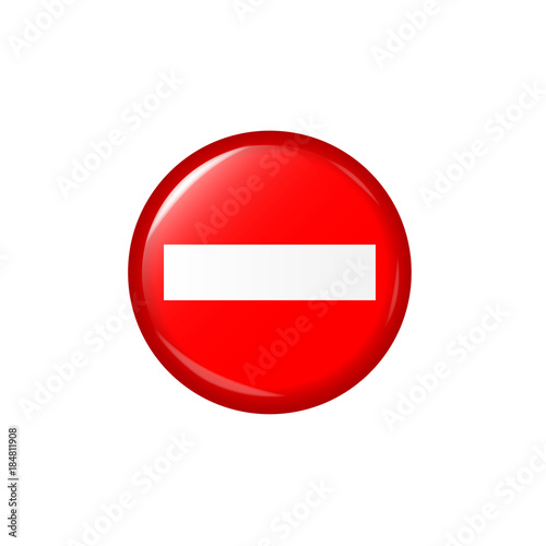 Stop symbol illustration