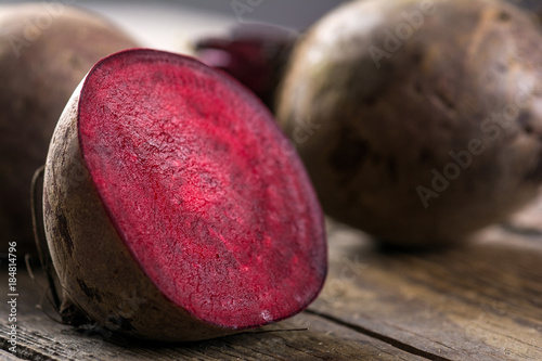Beetroot on a wooden table
