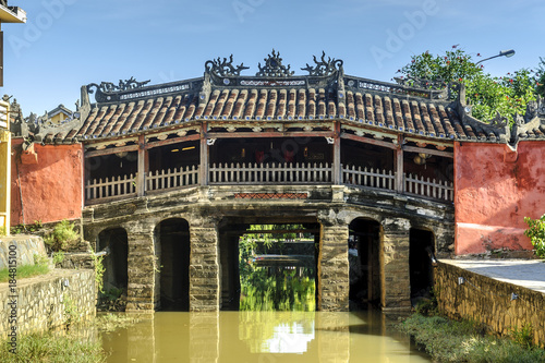 Japanese covered bridge in Hoi An, Vietnam, city World Heritage.