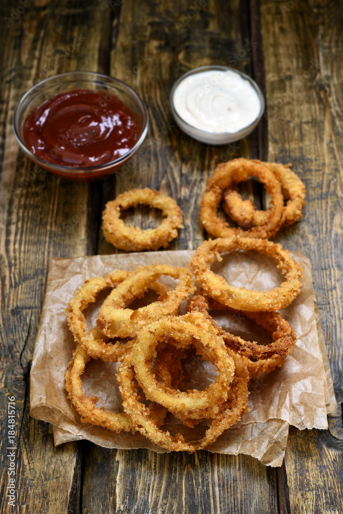 Fried onion rings