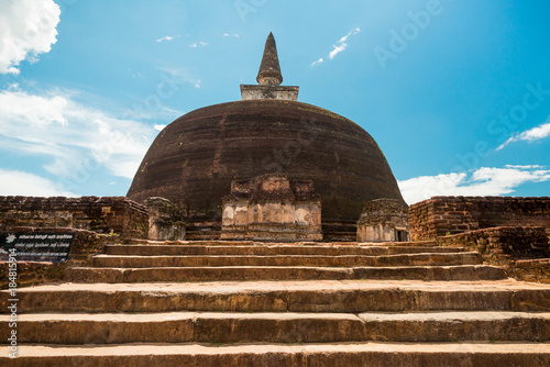 Rankot Vihara Dagoba in ancient city of Polonnaruwa, Sri Lanka, Asia photo