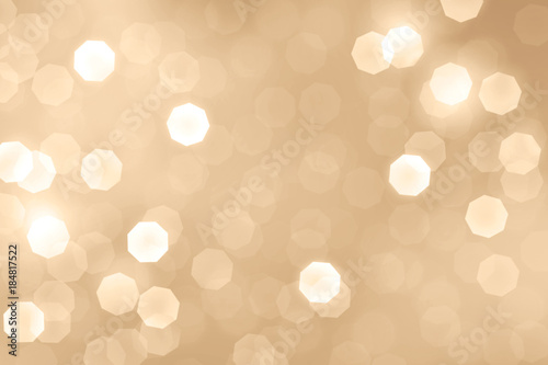Abstract gold bokeh background