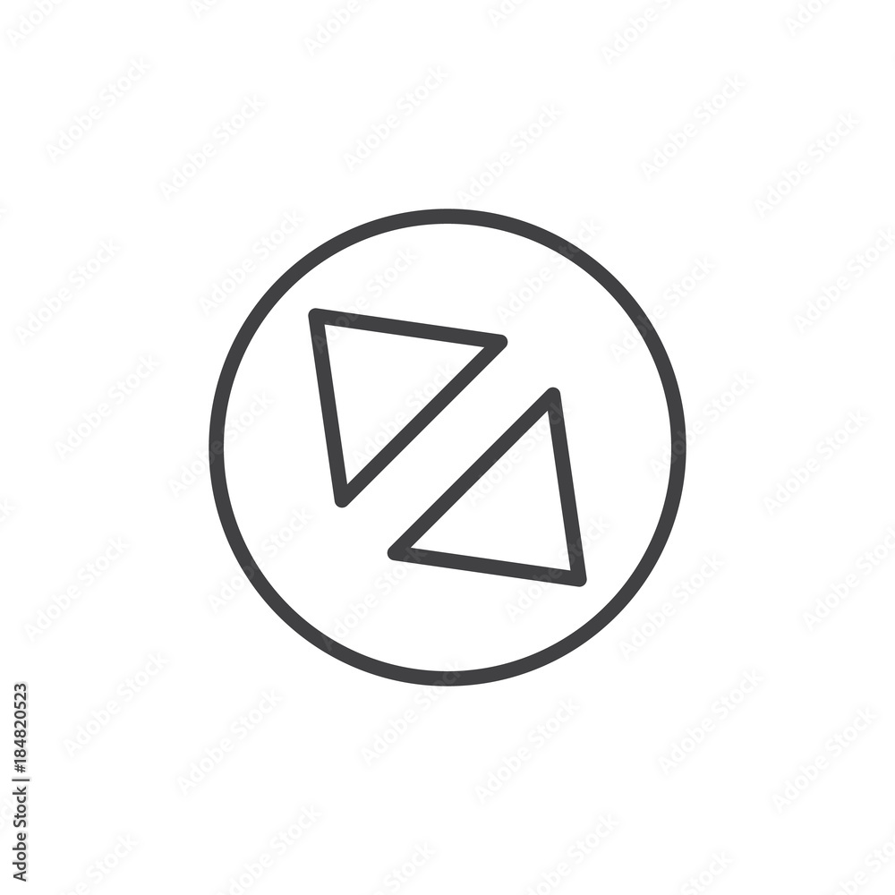 Diagonal enlarge line icon, outline vector sign, linear style pictogram isolated on white. Symbol, logo illustration. Editable stroke Diagonal enlarge line icon, outline vector sign, linear style pictogram isolated on white. Symbol, logo illustration. Editable stroke