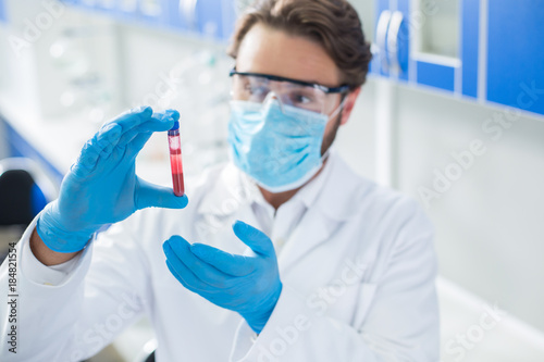 Selective focus of blood sample