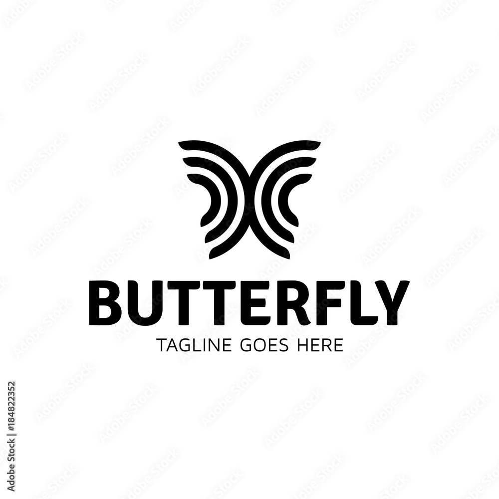 Obraz premium Butterfly Vector Logo Template