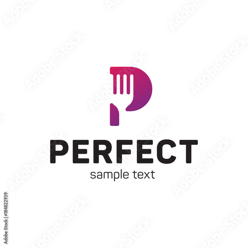 Perfect Food Fork Logo Design Template