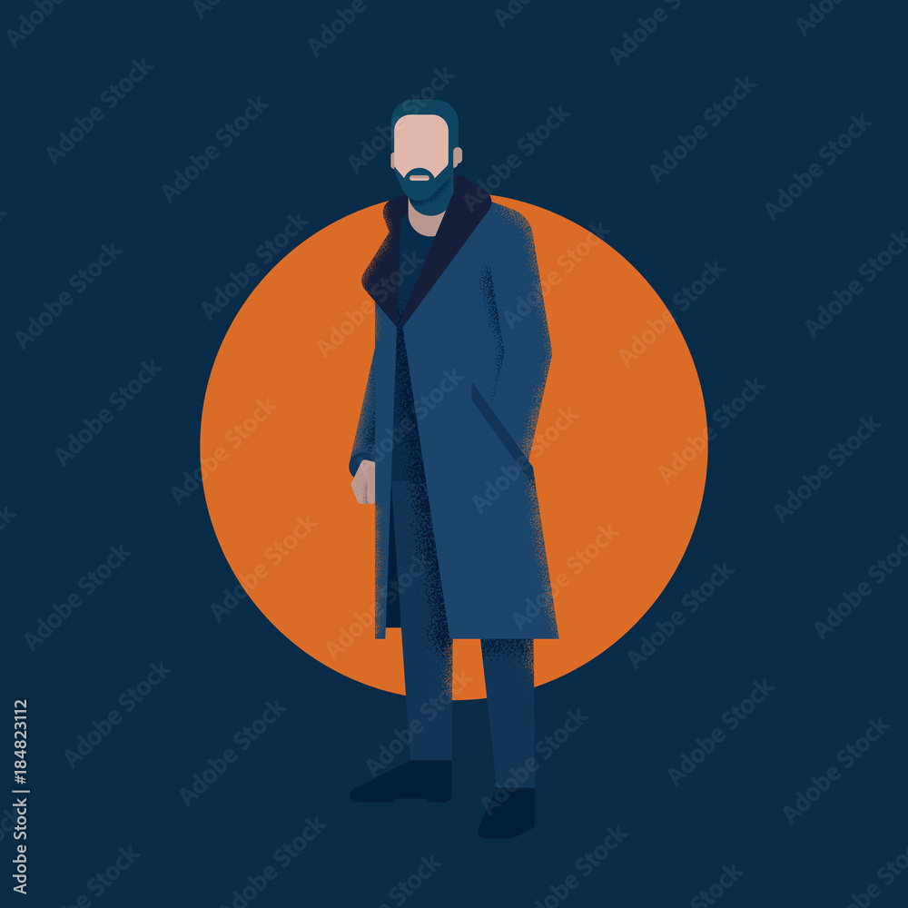 Vector Character Man Illustration Template