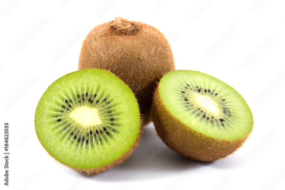 Obraz premium Kiwi fruit isolated on white background