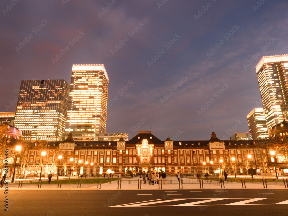 Fototapeta premium 東京駅 丸の内駅前広場 